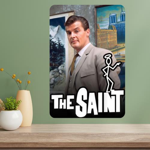 The Saint Classic TV Show Metal Poster Sign 20x30cm(7.8x11.8inch)