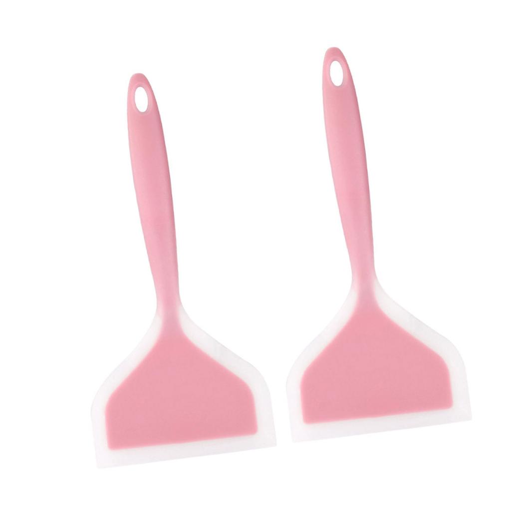 High Temperature Silicone Cooking Spatula Soft On Pans Frying Spatula Ideal for Non Stick Cookware and Outdoor BBQ