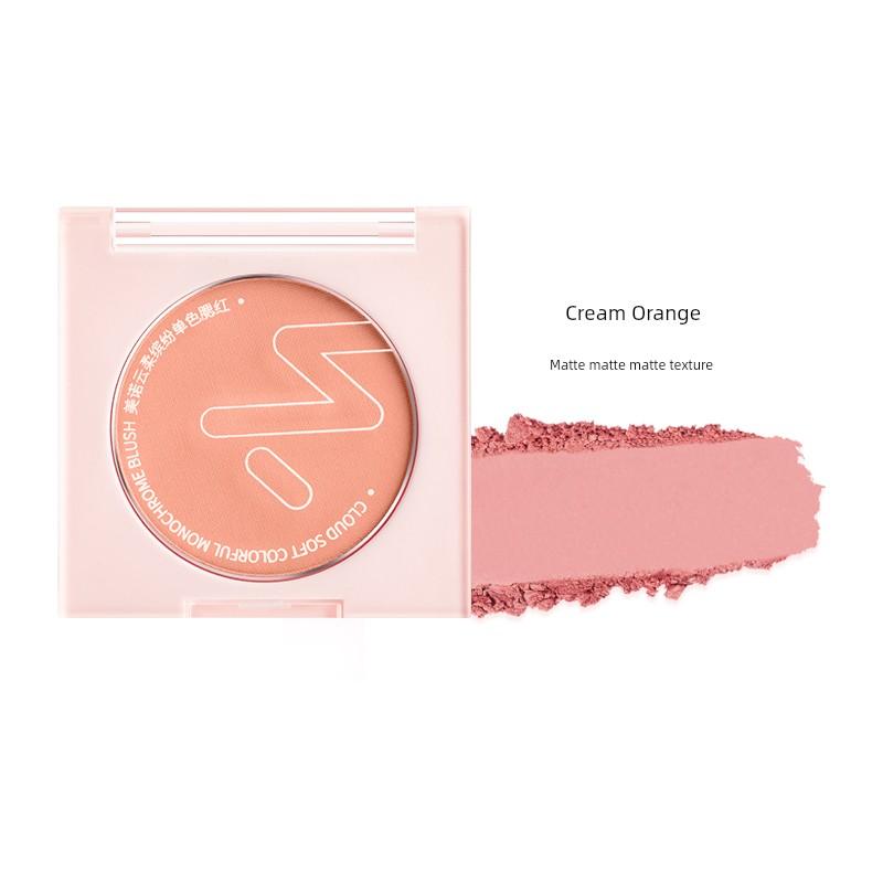 Menow Single-Color Blush and Eyeshadow New Model Beginner-Friendly Makeup Affordable Domestic Product for Women