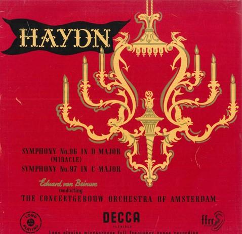 

LP Record EDUARD VAN BEINUM, CONCERTGEBOUW OR - Haydn Symphony No96 In D Major Mira LXT2847 DECCA 1954 UK Classical Used