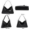 Luxuriöse Schwarze Damen-Schultertaschen Große Kapazität PU-Ketten-Umhängetasche Mit Einer Kleinen Geldbörsentasche Für Damen