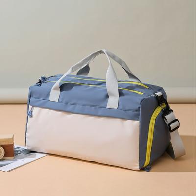 Trocken-Nass-Trennung Sport- und Freizeit-Fitnesstasche, Gepäcktasche mit großem Fassungsvermögen und Schuhfach, und kann mit einer Zugstange ausgestattet werden