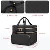 YARWO Sewing Sewing Large Sewing Box for Sewing Black Box, Bag, Double-Layered, Capacity, Tools,