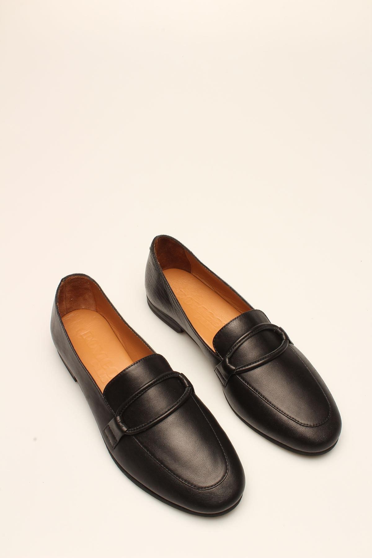 

Жіночі модні балетки Чорні балетки з натуральної шкіри 36