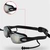 Silikon Taucherbrille Professionell Wasserdicht Anti-Beschlag Anti-UV Schwimmbrille Mit Ohrstöpseln Schwimm Brillen