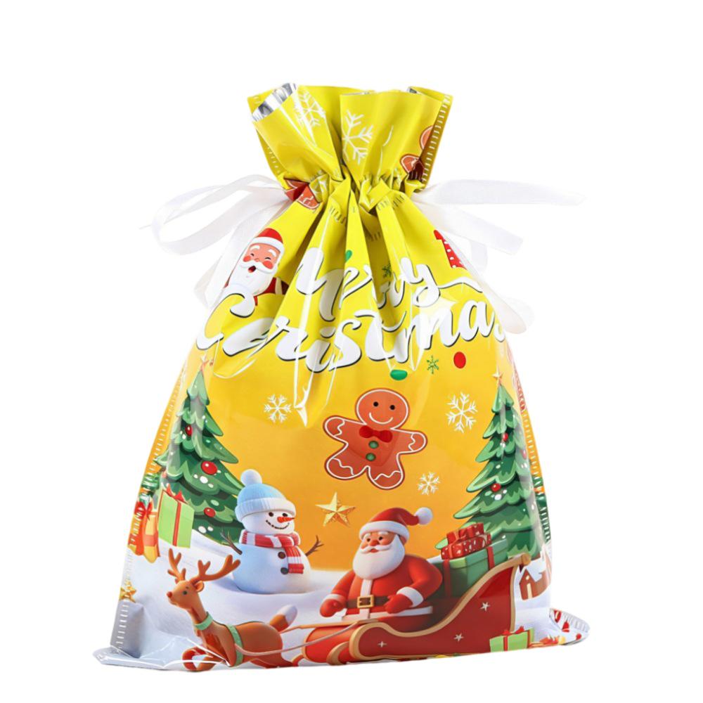 2025 Bestseller Christmas Drawstring Gift Bags Set: Perfect for Candy & More
