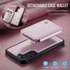 JEEHOOD J05 For Samsung Galaxy S23 Case Leather Mobile Cover with Detachable Magnetic Card Bag