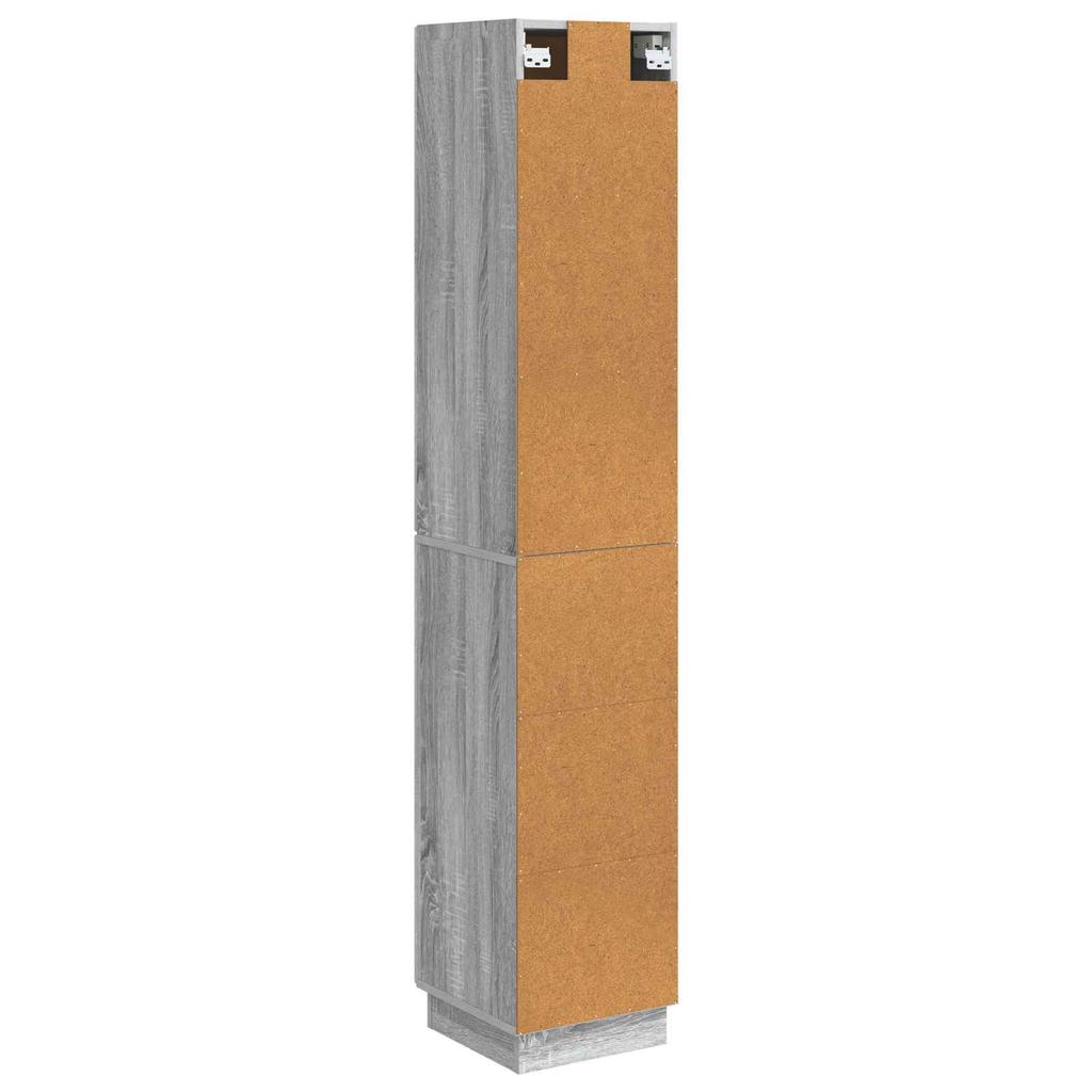 Cabinet Set 2 Pcs Grey Sonoma Particleboard