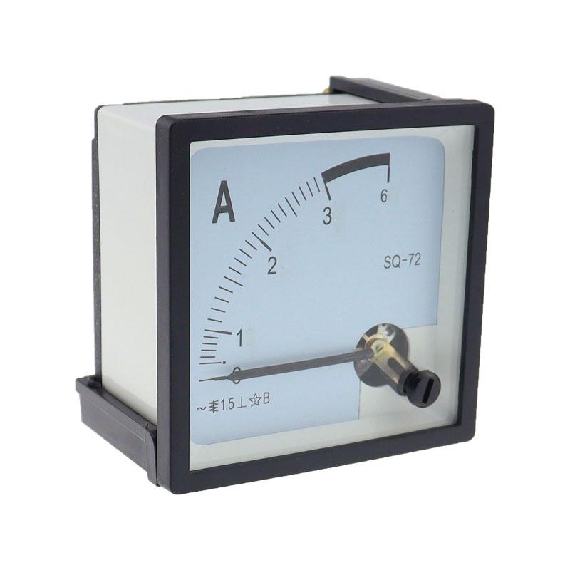 SQ-72 Pointer 72*72 Mm AC Ammeter 1A 2A 3A 5A 10A 15A 20A 30A 50A SQ-72 Series Analog AMP Meter 72x72 Mm Size CZ-72