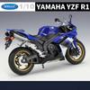 WELLY 1/10 YAMAHA YZF-R1 Alloy Racing Motorcycle Model Simulation Diecast Metal Motorcycle Model Collection Childrens Toy Gifts