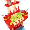 Simulation Kitchen Toy Set Children Cooking Tableware Toys with Light Sound Effect