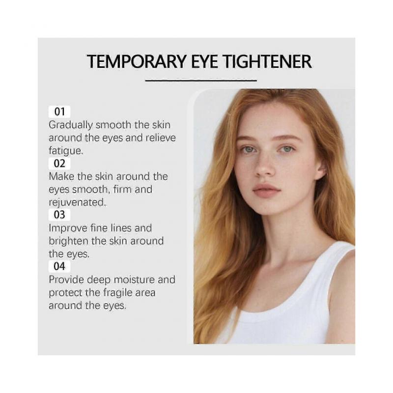 Instant Eye Tightener, Temporary Eye Tightener Cream Instant Reduces Under Eye Bags, Dark Circles Wrinkles, Puffiness, Firm Skin, Anti-aging Fine Li