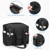 Tote Business Side Large Many A4 Document Includes Pen Holder and Sleeve for Inch Business Black [Damero] Teacher's Bag, Bag, Snaps, Capacity,