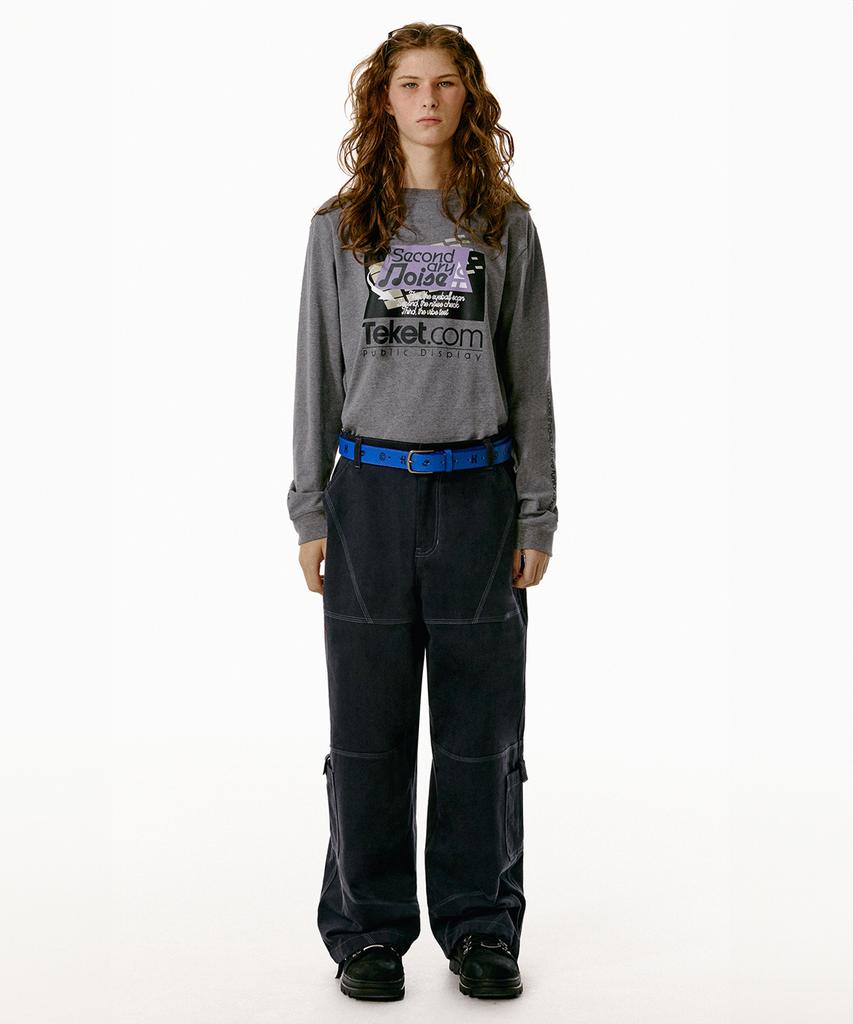 Tekes Gear Stitch Pants Dusty Blue
