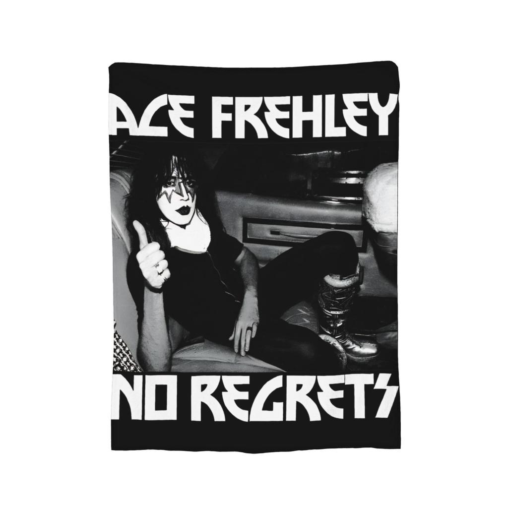 Ace Frehley RIP 1951-2025 Wool Blankets Kiss Band Custom Throw Blankets for Home 200x150cm Rug Piece,