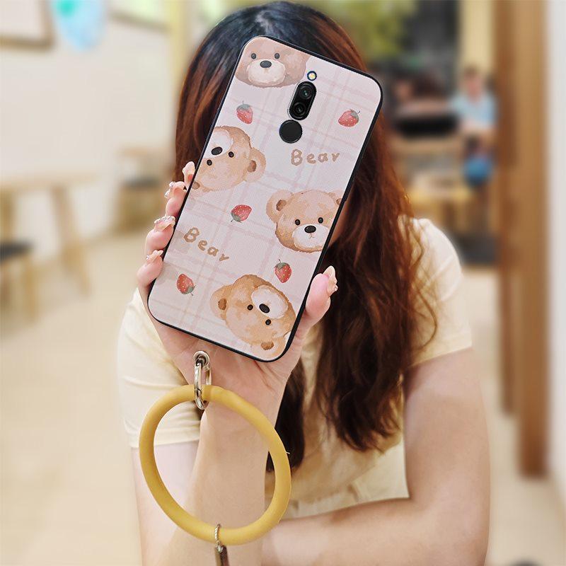 

Solid Color Anti-knock Phone Case For Xiaomi Redmi 8 Soft Case Dirt-resistant Bracelet Cartoon Back Cover Funny Youth Xiaomi Redmi 8