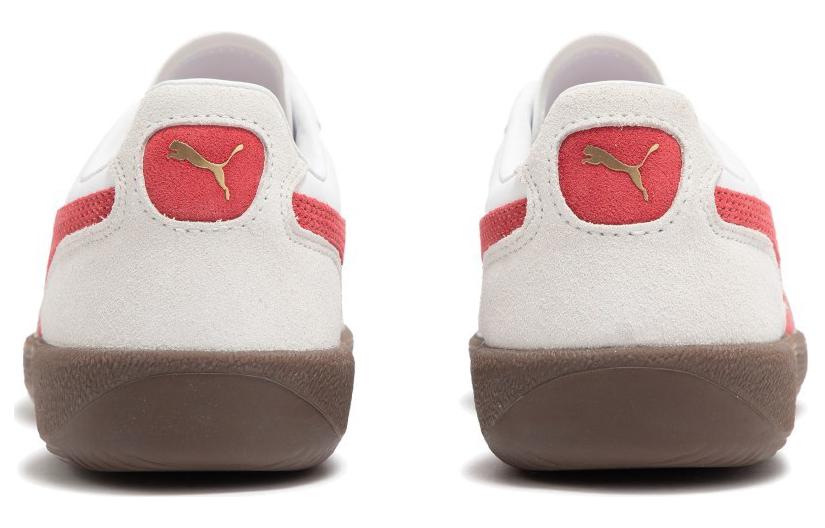 Puma Palermo Leather Puma White Vapor Gray Club Red