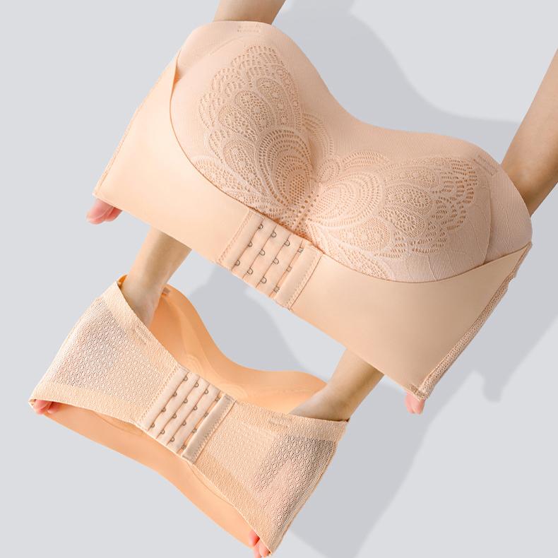 Size Strapless For Bra Large Women Anti Slip Gathering Bra Strapless Bra Anti Sagging Bra Summer Thin Bra