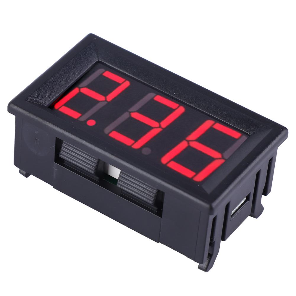 0.56 In Two Cable Digital DC Current Display Panel 010A Ammeter  Red