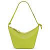 Hammock Hobo Embossed Letter Puzzle Zipper Closure Leather Hobo Bag Women Hobo Bag Grass-Green A538G13X01-1718