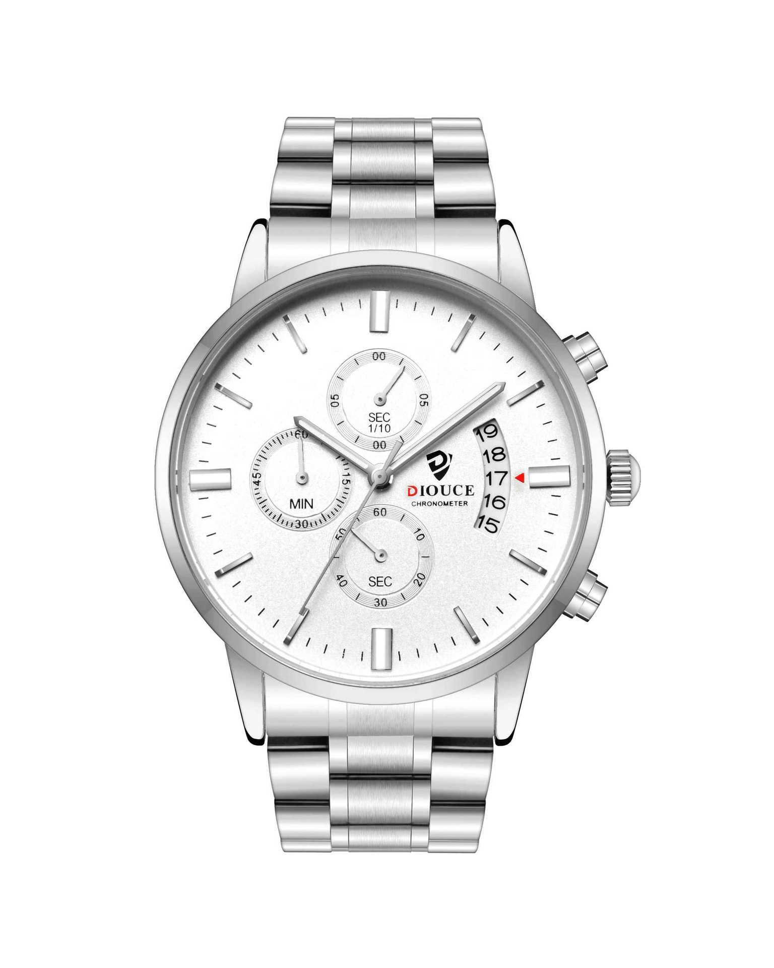 True Six-Pin Multi-Functional Timing Business Waterproof Student Outdoor Watch Large Dial Luminous Business Casual Men S Watch