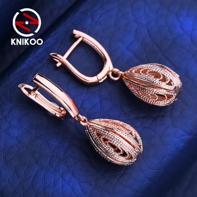 Kadınlar İçin İçi Boş Klipsli Küpeler Moda Çember Küpeler Düğün Partisi Hediyeleri İçin Takılar