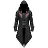 European and American medieval Halloween retro splicing coat men's gothic costume