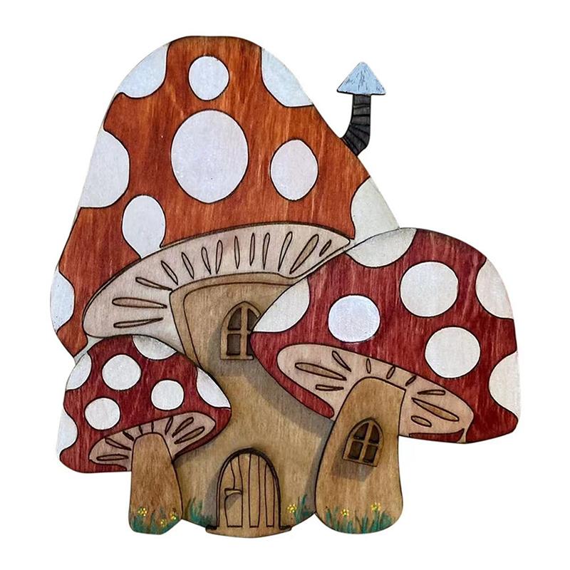 Mini Home Decorations Wooden Fairy Door Fairy Tale Gate Door Decoration Craft Ornaments Garden Courtyard Decoration