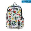 Classic Peculiar Beautiful Flowers Student School Bags Unisex 3D Print Oxford Waterproof Notebook Multifunction Travel Backpacks