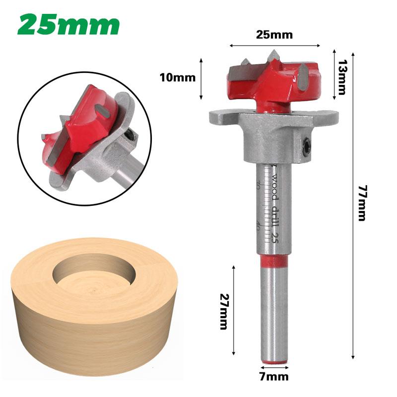 1/5pc Diameter 15,20,25,30,35mm Adjustable Carbide Drill Bits Hinge Hole Opener Boring Bit Tipped Drilling Tool Woodworking Cutter