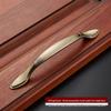 Aolaya European Bronze Cabinet Drawer Zinc Alloy Antique Green Handle