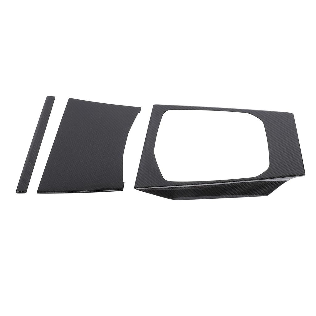 3 Pcs Center Console Gear Shift Panel Cover Carbon Fiber Self Adhesive Protective for 3 Series G20 G21 LHD 2019 To 2023