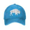 Bison Animal Lover Gifts Cowboy Hat Trucker Hat Baseball Hat Snapback Golf Hat Summer Hats Distresseded Buffalo Vintage