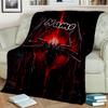 1PC Custom Name "Black Spider Web Artwork" Outdooor Flannel Blankets Throw Blanket All-Season Throw Gift Bedspread for Couch, Bed, Camping Holiday Bir