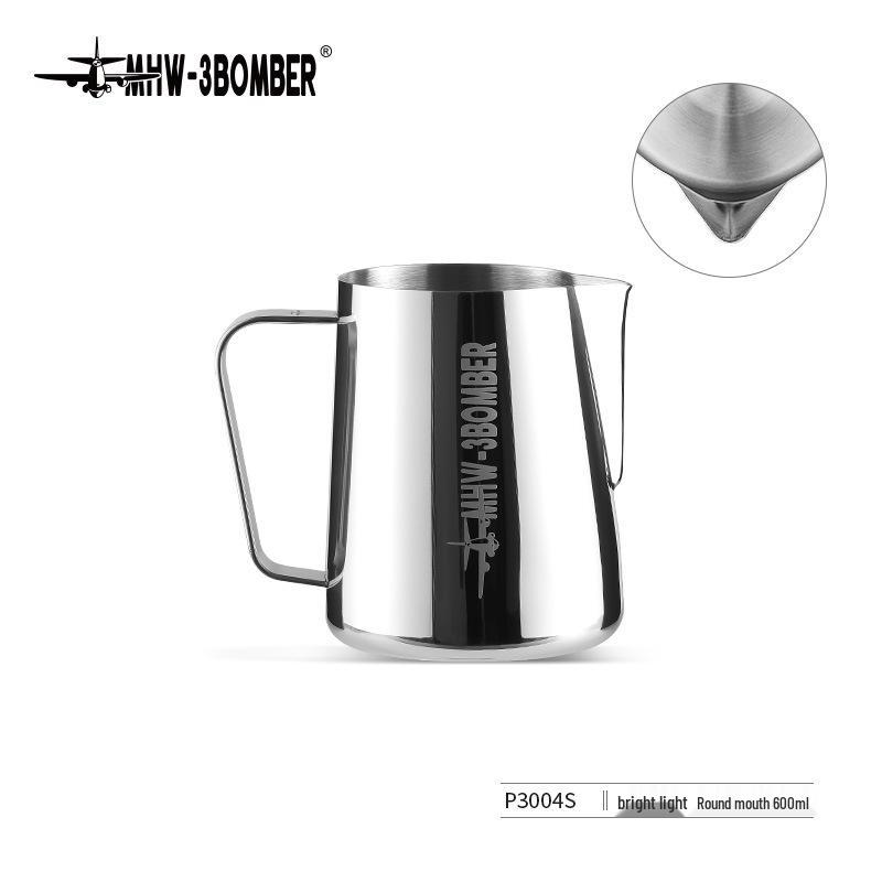Bomber Beak Latte Art Cup - 450/600ml Stainless Steel Milk Frothing Pitcher, Classic Edition 3.0