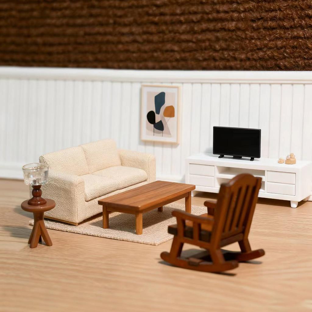 3 Pieces of Miniature Decorative Table and Chair Set, Suitable for Creative Gifts and Birthday Gifts for Friends