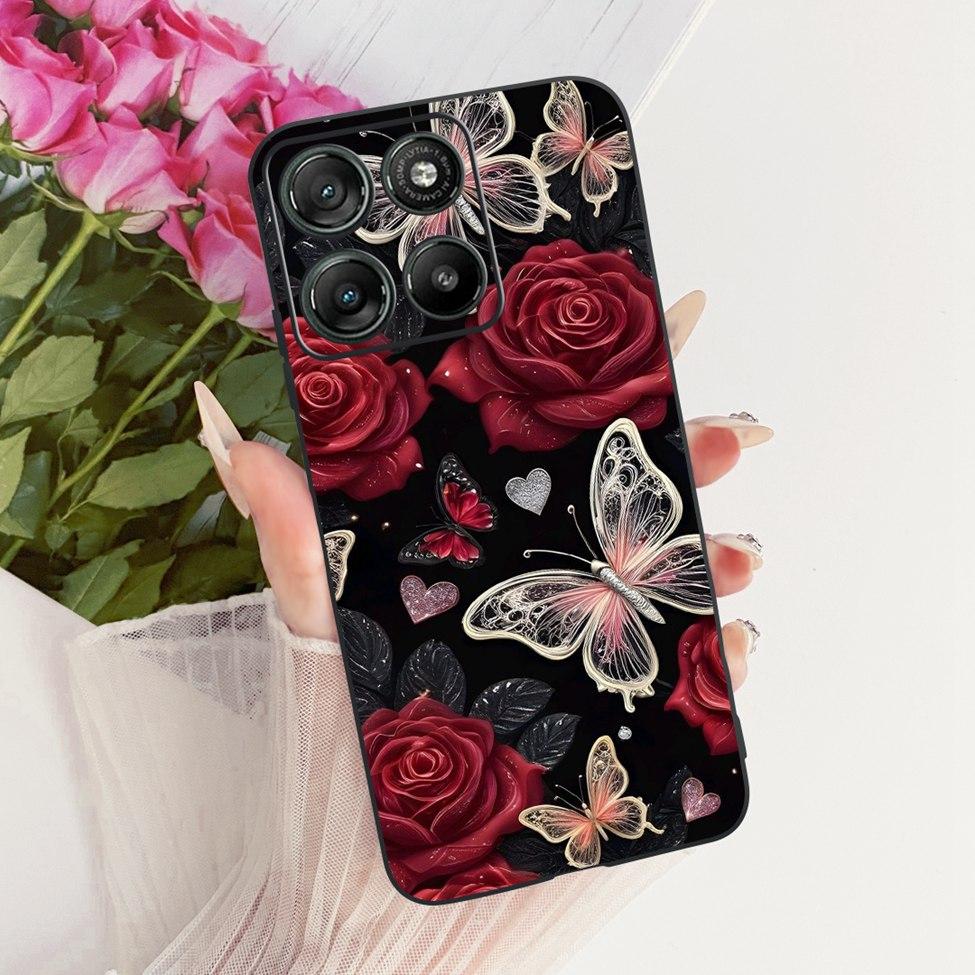 For Moto G57 Power 5G Case Cover Fashion Butterfly Cute Cool Painted Soft Phone Casing For Motorola Moto G57 Power 5G Bumper