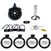 FRRK-216C  Plastic Male Bondage Sex Chastity Cage Four Colors Four Sizes Bdsm Resin Penis Cage with Built In Chastity Locks