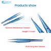 Titanium Alloy Tweezers Professional Maintenance Tool 0.15mm Microscope Tweezers For Repair Fingerprint Mobile Phone Motherboard
