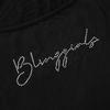Y2K Retro Style Spicy Girl Letter Hot Diamond Low Neck Short Cut Exposed Navel Black Top for Women