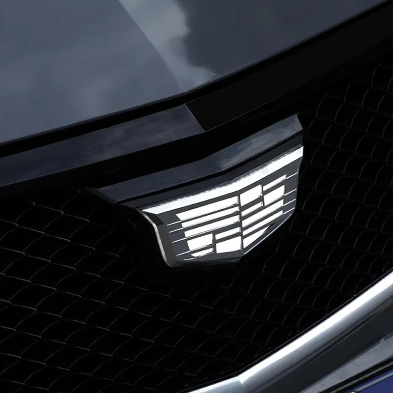 LED Grille Emblem Light Glow Front Logo Badge For Cadillac CT4 CT5 CT6 XT4 XT5 XT6 XTS ATSL Auto Front Grille Exterior Decor zf1