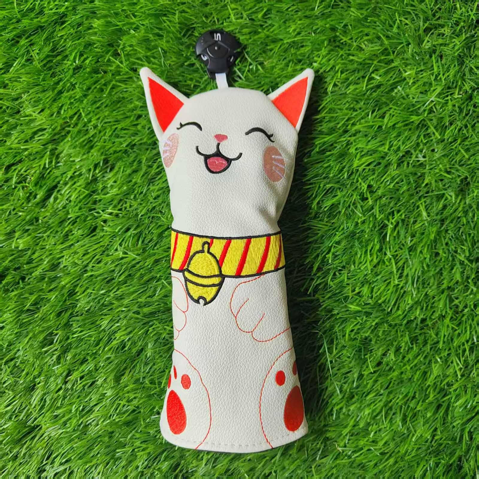 

Cat Embroidery PU Golf Club Cover for Outdoor Golfers, Suitable Adults And Golfers. 23.5cmx10.5cm