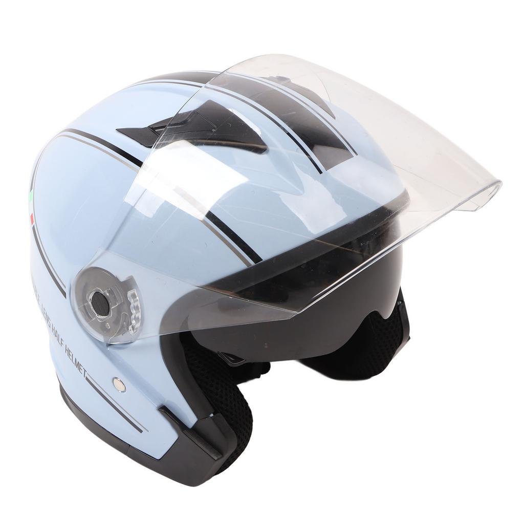 Half Motorcycle Helmet Compact Lightweight ABS Open Face Motorbike Helmet for Electric Vehicle