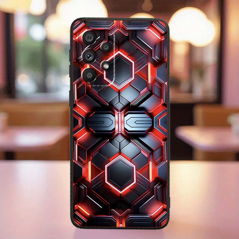 Technology Art Illustration Case For Samsung A41 A35 A34 A33 A32 A25 A24 A23 A21s A06 A05 A04 A03 Note 10 20 Ultra 5G Black