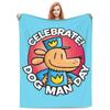 Coperta da divano Cane Uomo Dogman e Amico Coperta in Microfibra Quattro Misure Cartone Animato Portatile Adatta per Divano Coperta Anti-Pilling