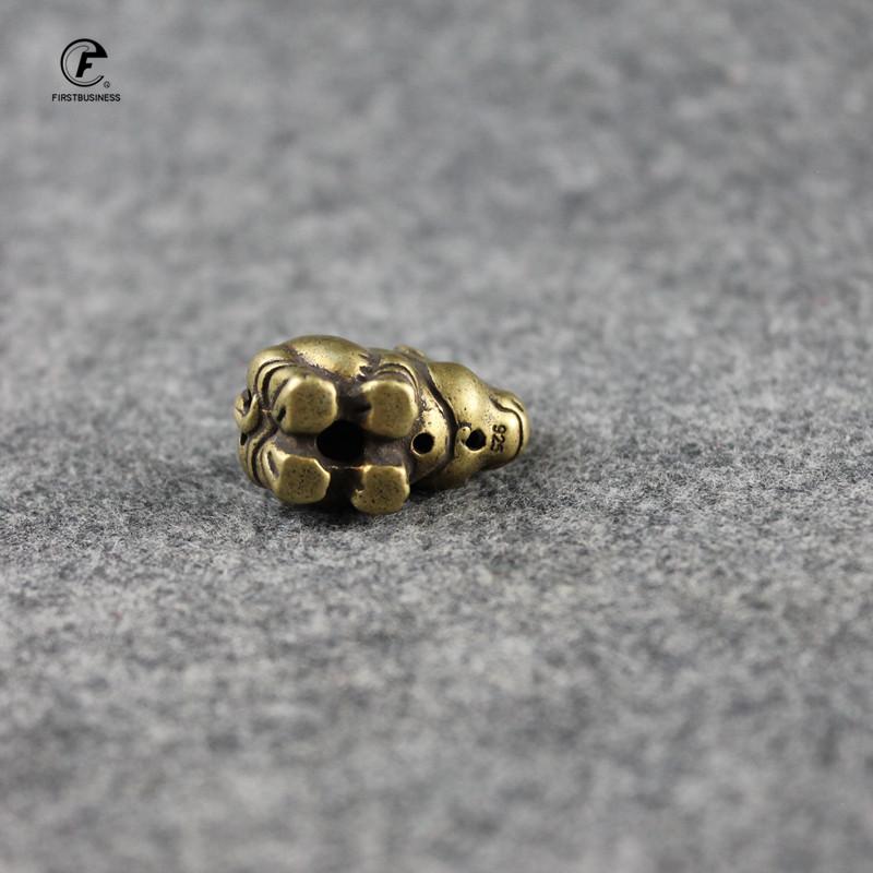 Handmade Pure Copper Cute Rhinoceros Miniatures Figurines Solid Vintage Brass Rhino Ornaments Tea Pets Desktop Decorations Craft