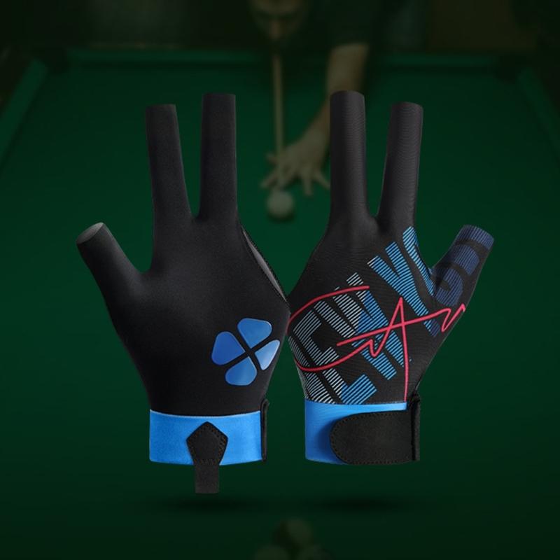 1Pc 3 Finger Pool Glove Snooker Cue Sport Glove Comfortable Antiskid Left Right Pool Snooker Glove Billiard Accessorys
