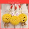 Plush Rabbit Mooncake Pendant With Keychain For Kids And Bag Decor