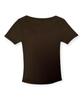BORN SLIPPY Crystal Star Square Neck Tee (Brown)