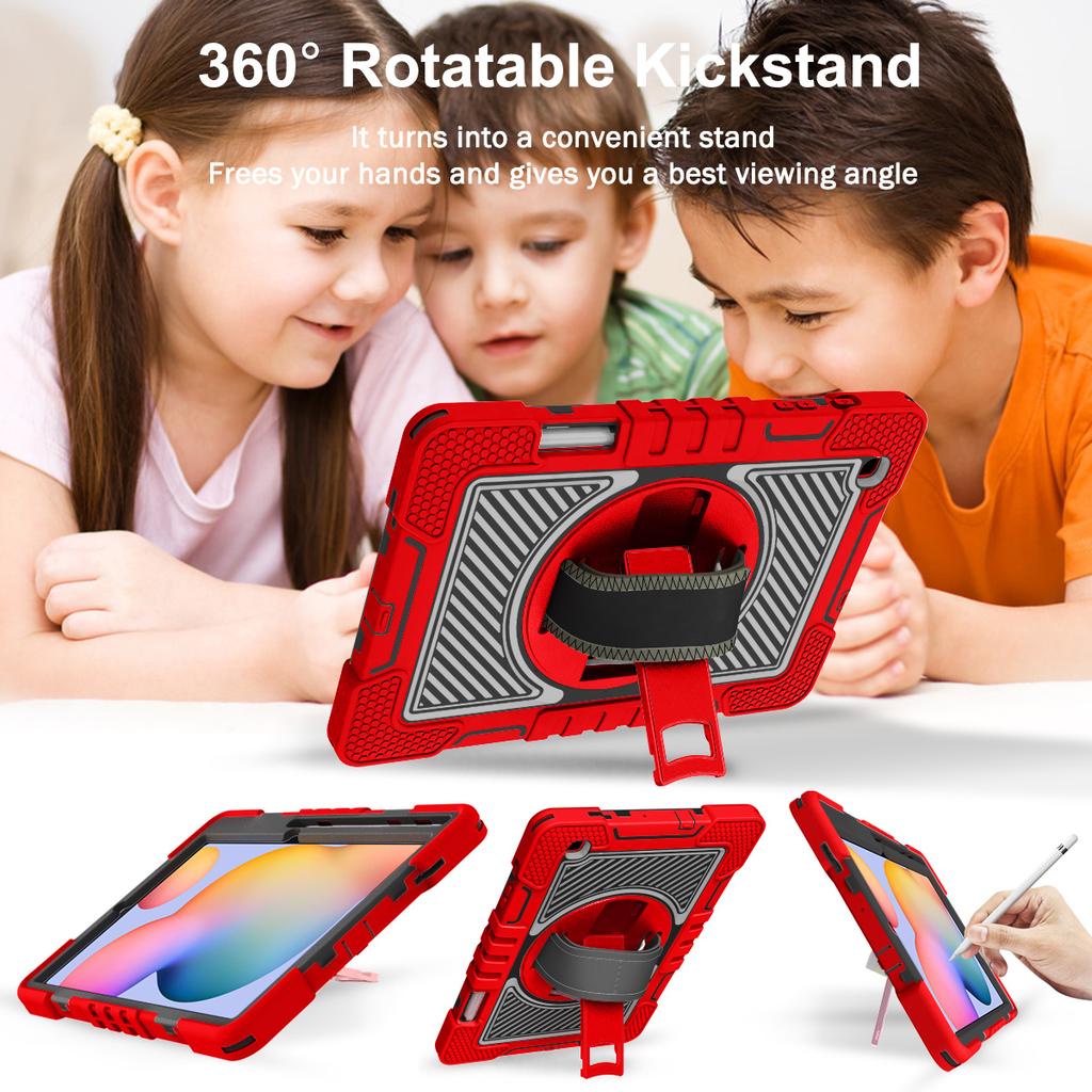 For Samsung Galaxy Tab A 8.0 SM-T290 T295 Case 360°Rotating Kickstand Shockproof Cover for Tab A 10.1 SM-T510 SM-T515